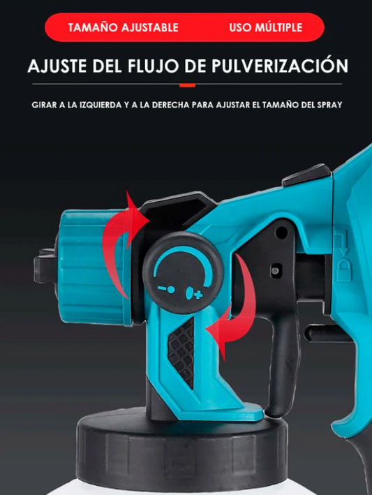 Pistola Pintura Recargable 2 Baterias